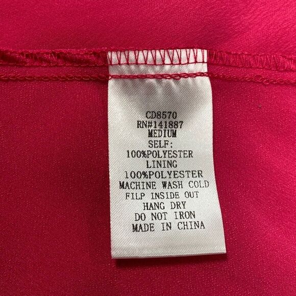 TCEC Fuchsia Halter Dress Size Medium NWT - Picture 7 of 8